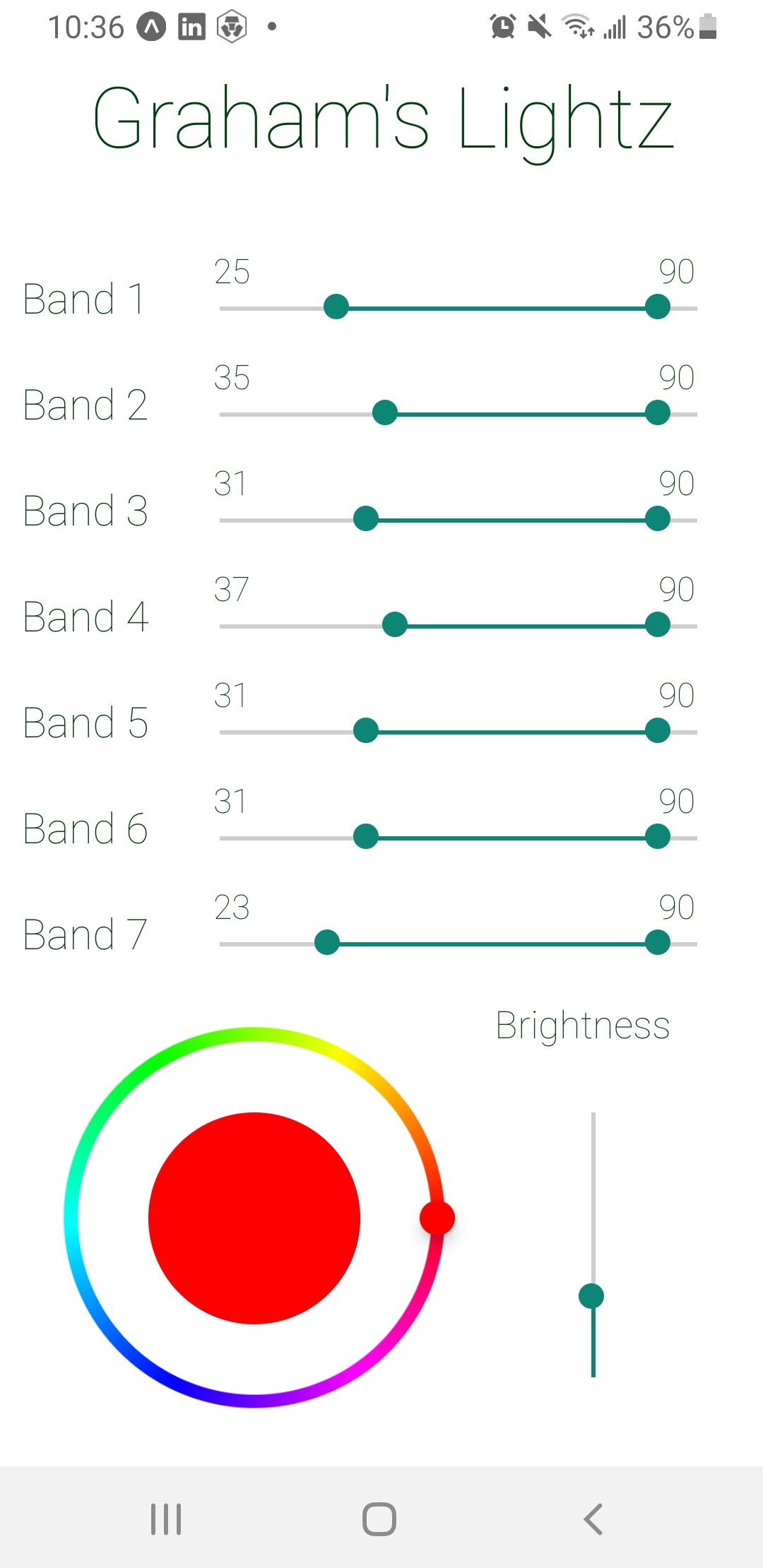React Native control app
