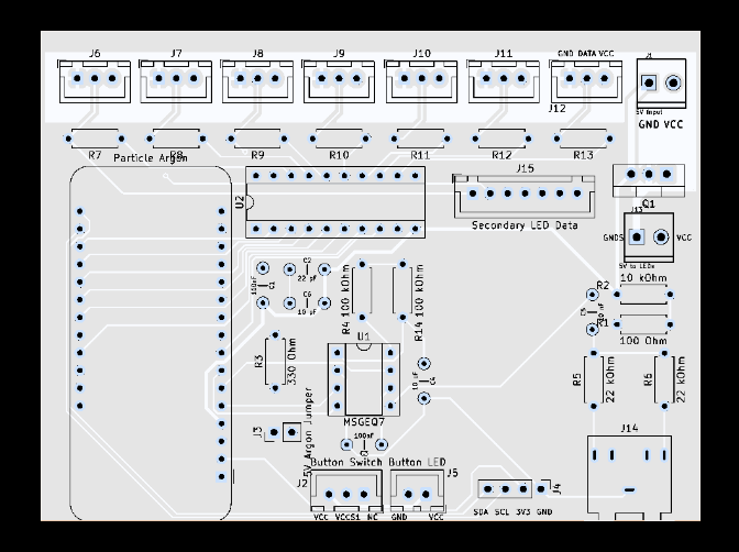 Custom PCB with Particle.io board